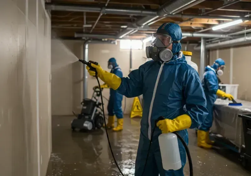 Basement Sanitization and Antimicrobial Treatment process in Brookside, AL